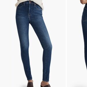 Madewell NWT 10 inch high rise skinny blue jeans size 28